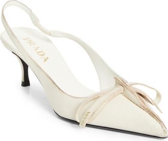 Prada Exposed Seam Slingback Pump in Talco at Nordstrom, Size 6.5Us