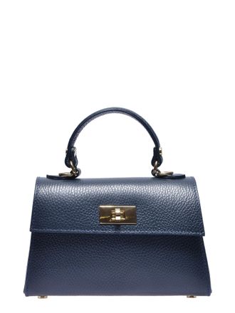Isabella Rhea Blauw Rundleer Tas