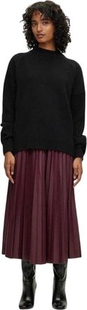 HUGO BOSS Veplika midi-rok met plooien van imitatieleer voor dames (Rood)