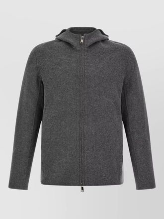 Giorgio Brato hooded coat featuring functional side pockets