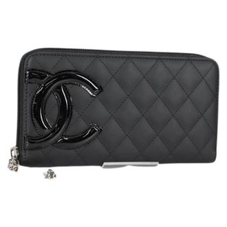 Chanel Pre-owned Wallets, female, Black, Size: ONE SIZE Pre-owned Vintage Long Wallet