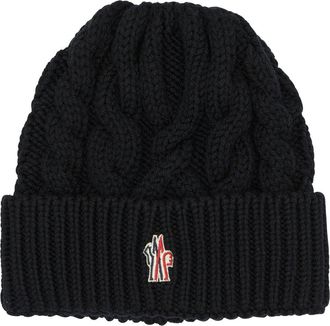Moncler Wool Beanie Cappelli Nero-Donna