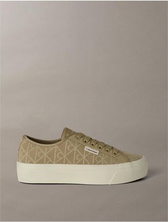 Calvin Klein Womens Womens Brazini Sneaker - Neutral - 7.5