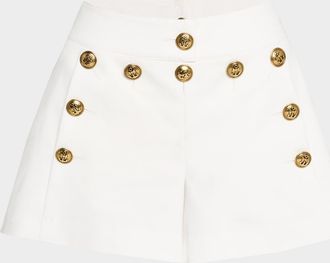 Maison Common Cotton-Stretch Nautical Shorts