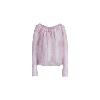 Alberta Ferretti Alberta Ferretti, Blouses, female, Pink, Size: S Spring blooms Blouse