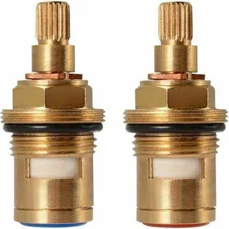 OEM Cabezal De Disco Cer&aacute;mico, Par De Cartuchos Cer&aacute;micos De Repuesto Universales Para Grifos, 1/2 Cuarto De Vuelta 20 Clics X 50 Mm, Un Par
