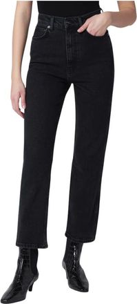 Anine Bing Jane Jean - Dames - Cropped Jeans - Zwart - W27 - Katoen - Jeans
