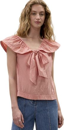 Rebecca Taylor Marietta Crinkle Top in Sorbet at Nordstrom, Size X-Small