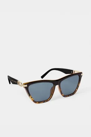 Katie Loxton Marbella Sunglasses in Black Tortoiseshell Gradient at Nordstrom
