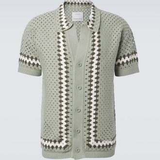 Frescobol Carioca Camisa Pinto de croch&eacute; de algod&oacute;n