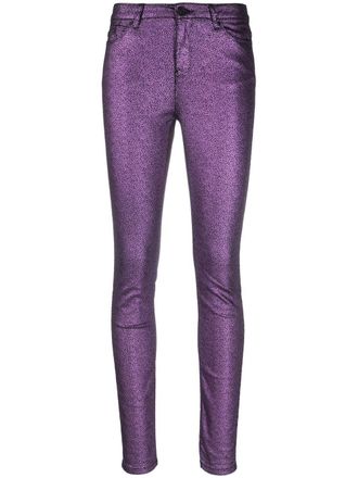 Karl Lagerfeld Jeans skinny metallizzati - Viola