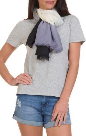 Vince Dip Dye Wool & Cashmere Scarf in Grey at Nordstrom Rack