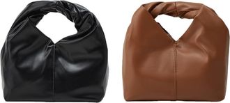 Generic Kexpery Womens Handbag PU Leather Folded Shoulder Bag Twist Hobo Soft Evening Wedding Prom