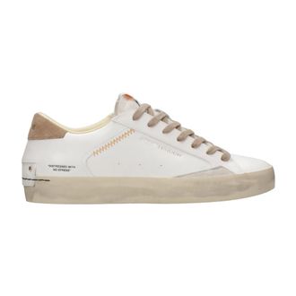 Crime London Sneakers, male, White, Size: 10 US Crime London Sneakers White+Tobacco
