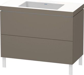 Duravit Lavabo Para Muebles Duravit L-cube C-bonded Con Base Sobre El
