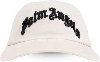 Palm Angels logo-embroidered baseball cap - women - Polyester/Cotton/Cotton - One Size - White