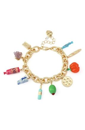 Betsey Johnson Charcuterie Flex Bracelet in Multi at Nordstrom