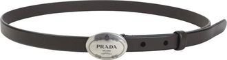 Prada Leren Riem - Dames - Accessoires - Bruin - Maat: 80 CM Leer
