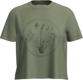 Icebreaker Merino 150 Tech Lite S/S Seed Story Merinoshirt f&uuml;r Damen | oliv