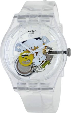 Swatch Random Ghost Transparent Quartz Watch SO29K104