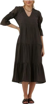 Ruby Tuesday Imala Midi Jurk - Dames - Casual kleedjes - Groen - 3XS - Kleedjes