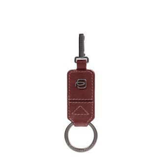 Piquadro Keyrings, male, Brown, Size: ONE SIZE Leather mens keychain