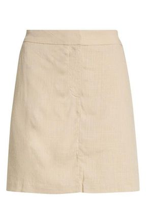 Vince Camuto Slant Pocket Miniskirt in Camel at Nordstrom, Size X-Small P