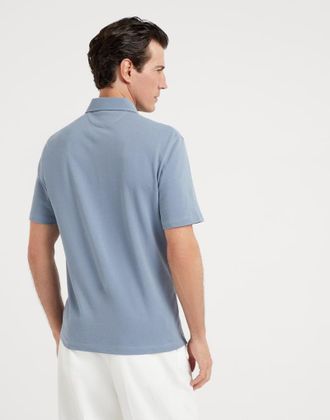 Brunello Cucinelli Cotton Polo Shirt - Blue