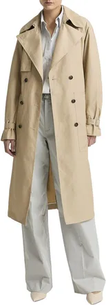 Vince Fine Twill Trench Coat