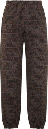 Moschino Sportbroek met Teksten - Heren - Sweatpants - Bruin - XL - Katoen - Broeken