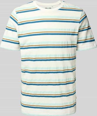 Blend T-Shirt mit geripptem Rundhalsausschnitt Modell JAMAS in Hellblau, Gr&ouml;&szlig;e S