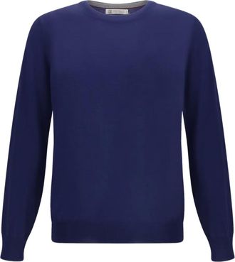 Brunello Cucinelli Trui met ronde hals - Blauw