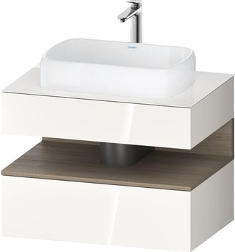 Duravit Duravit - Qatego Consola Mueble Bajo Lavabo, 1 Extra&iacute;ble, 1 Caj&oacute;n