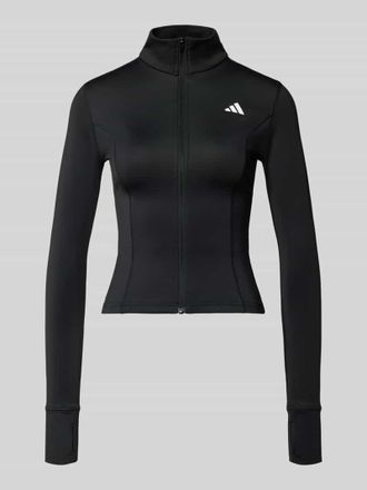 adidas Slim Fit Jacke mit Stehkragen in Black, Gr&ouml;&szlig;e XL