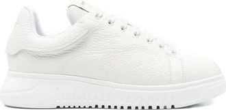 Emporio Armani White Leather Sneakers