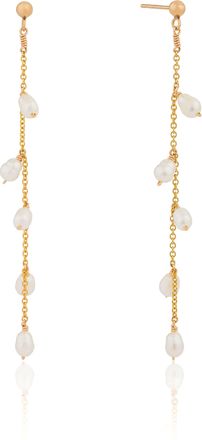 Lily & Roo Gold Seed Pearl Drop Earrings