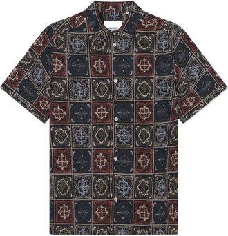 Les Deux Camicia patchwork a maniche corte - Multicolore