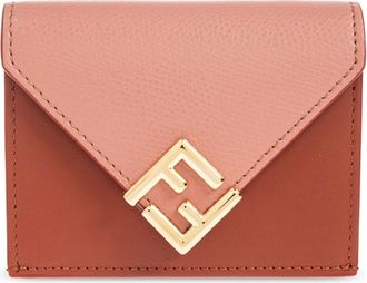 Fendi Wallets & Cardholders, female, Pink, Size: ONE SIZE FF Diamonds Mini Trifold Wallet