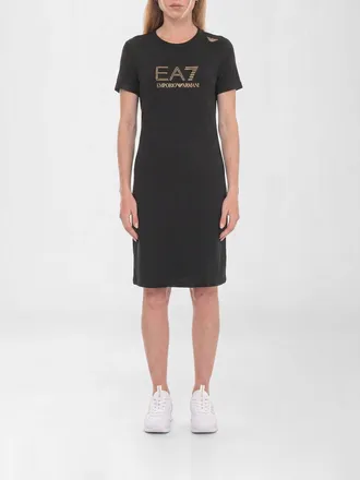 Emporio Armani Abito a t-shirt in misto cotone stretch