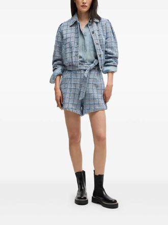 BOSS Blouse met borstzak - Blauw