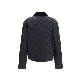 Ferragamo Quilted Cotton-Blend Jacket - Black
