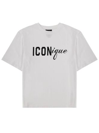 Dsquared2 Iconique White Black Logo T-Shirt