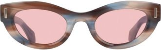Ferragamo Pink Cat Eye Ladies Sunglasses SF2062SE 314 49