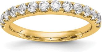 Diamond2Deal 14k Gold Lab Grown Diamond Wedding Band Ring 0.87Ct Clarity- VS Color- D-E