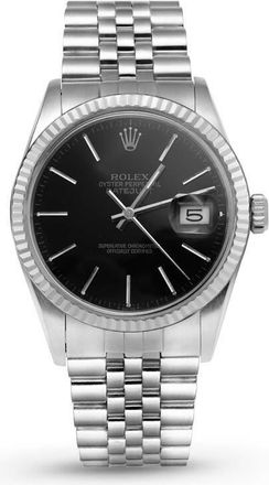 Rolex Pre-owned Rolex Datejust Automatic Chronometer Black Dial Unisex Watch 16014 BKSJ