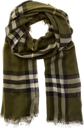 Burberry Check Wool Scarf Check Wool Scarf