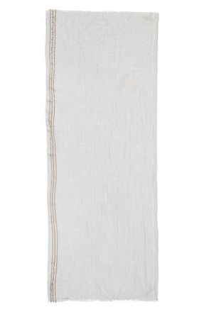 Johnstons of Elgin Cyrus Wool, Cashmere & Silk Scarf in Light Grey at Nordstrom