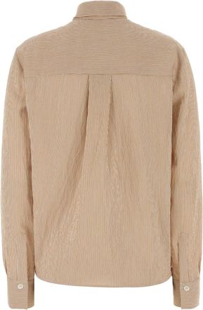Pantaloni Torino Womens Boxy Shirt Yellow Viscose Nylon