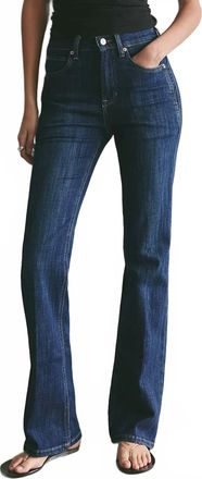 Free People Double Knot Rise Straight Bootcut Jean In Aegean