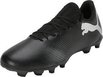 Puma Puma Men Future 7 Play Fg/Ag Soccer Shoes, Puma Black-Puma White, 11.5 UK